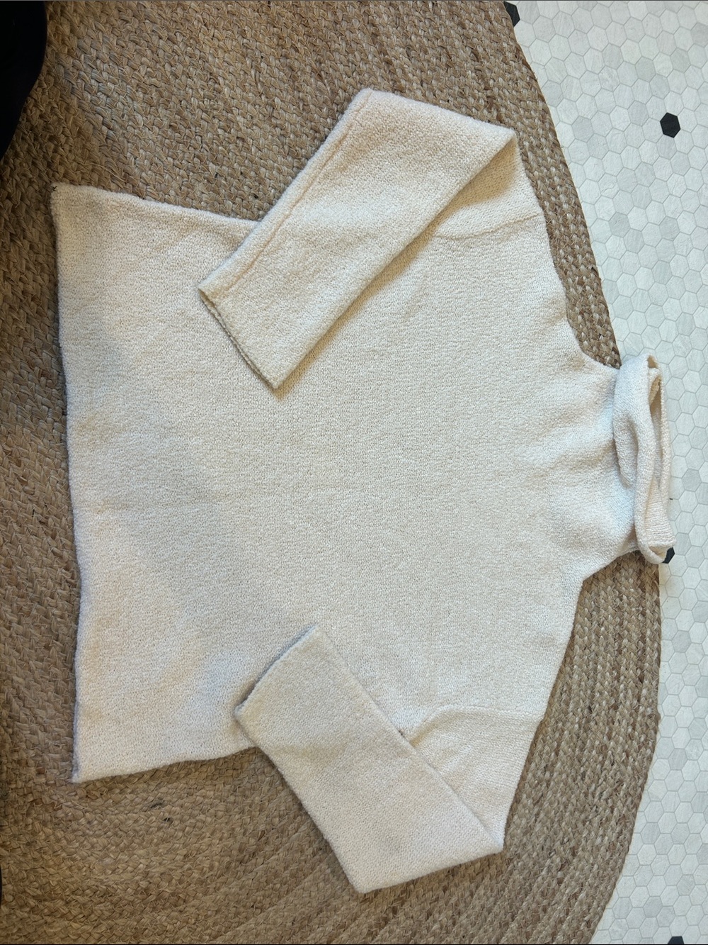 Eileen Fisher Cream Turtleneck Sweater